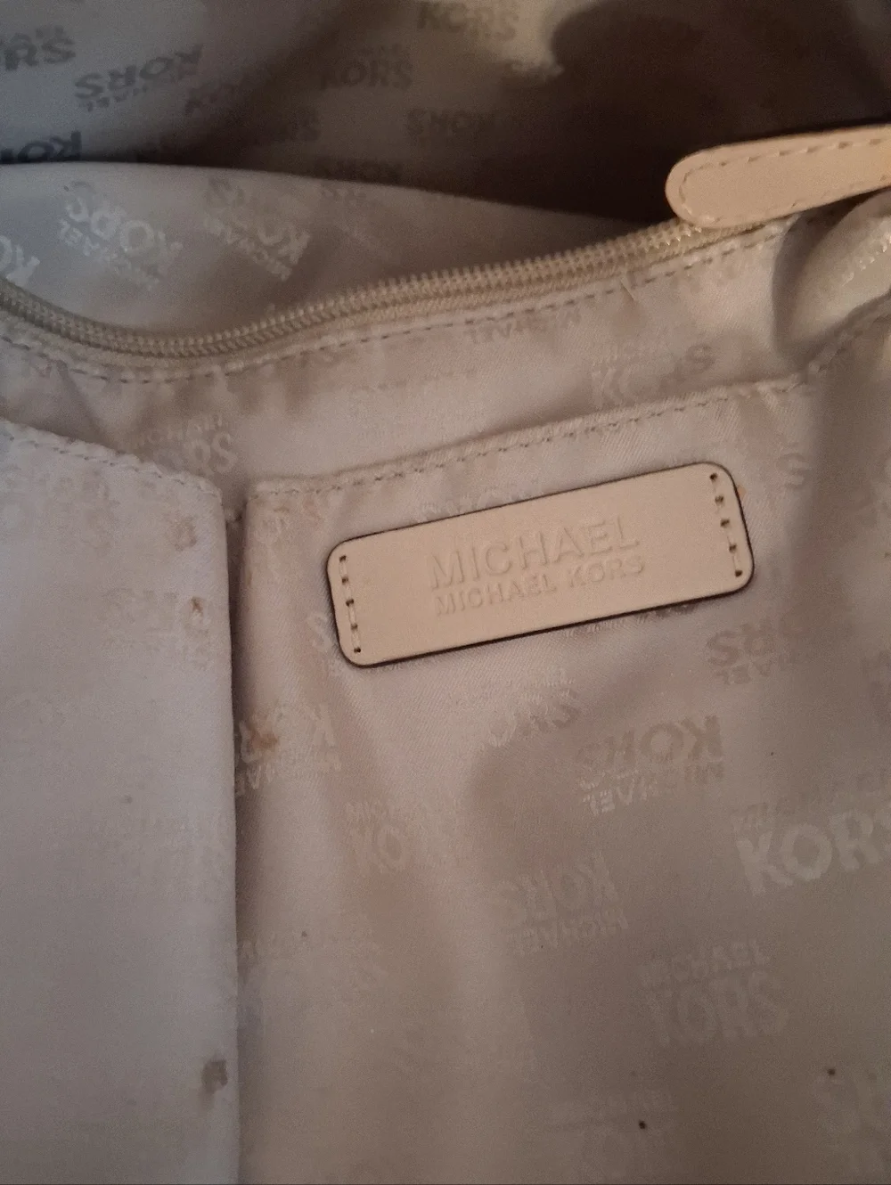 Michael Kors Brown & Tan Signature Leather Tote With Tan Leather Straps - Picture 10 of 10